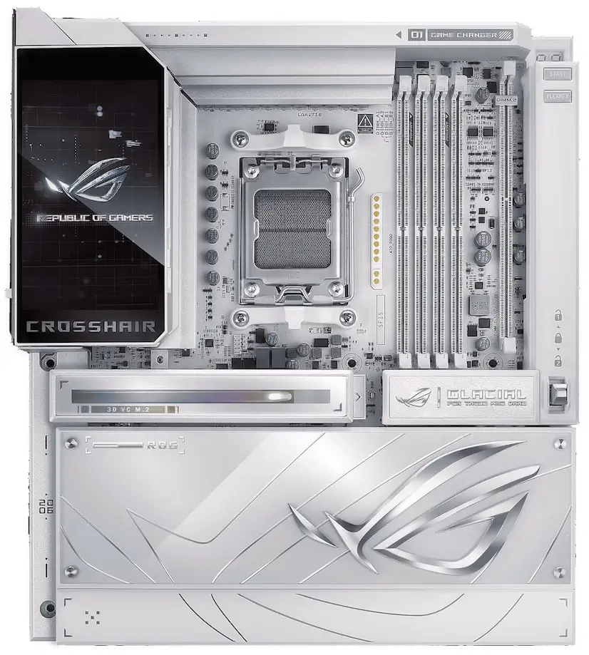 Montaje Placa Base ASUS ROG CROSSHAIR X870E GLACIAL Boadilla del Monte Boadilla del Monte PC - Montaje Placa Base ASUS ROG CROSSHAIR X870E GLACIAL Boadilla del Monte